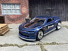 Custom Hot Wheels 2018 Chevy Camaro SS Dressed In Brembo Racing Livery With Blue 5 Spoke Racing Wheels With Rubber Tires