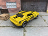 Custom Hot Wheels 2018 Dodge Challenger SRT Demon In Jegs Yellow and Black With Chrome And Black Smoothie Wheels With Goodyear Rubber Tires