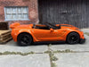 Custom Hot Wheels 2019 Chevy Corvette ZR1 Convertible In Orange With Black 5 Spoke Race Wheels With Rubber Tires