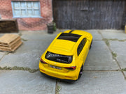 Custom Hot Wheels - 2019 Mercedes-Benz A-Class - Yellow and Black - Black 6 Spoke Wheels - Rubber Tires