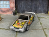 Custom Hot Wheels - Chevy Camaro Z28 - Silver Dragon - Silver Mag Wheels - Rubber Tires
