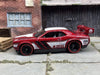 Custom Hot Wheels Dodge Challenger Drift Car In 426 Burgundy Black and White With Black Deep Dish 5 Spoke Wheels With Redline Rubber Tires
