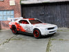 Custom Hot Wheels - Dodge Challenger Drift Car - White, Red and Black 426 - Black and Red 5 Spoke Wheels - Rubber Tires