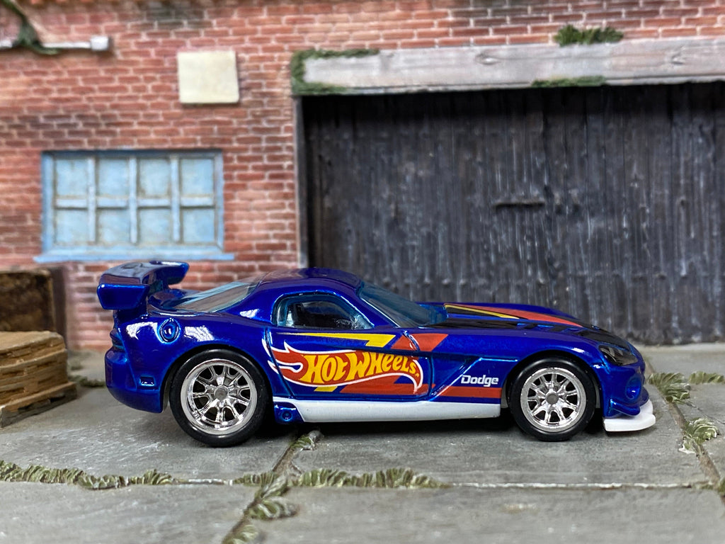 Custom Hot Wheels Dodge Viper SRT10 ACR Blue Hot Wheels Chrome B Muncle Mikes