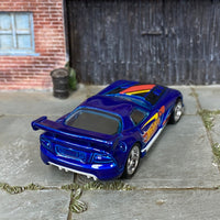 Custom Hot Wheels - Dodge Viper SRT10 ACR - Blue Hot Wheels - Chrome BBS Wheels - Rubber Tires
