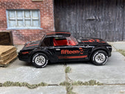 Custom Hot Wheels Fairlady 2000 In Black and Red With Chrome Race Wheels With Yokohama Rubber Tires