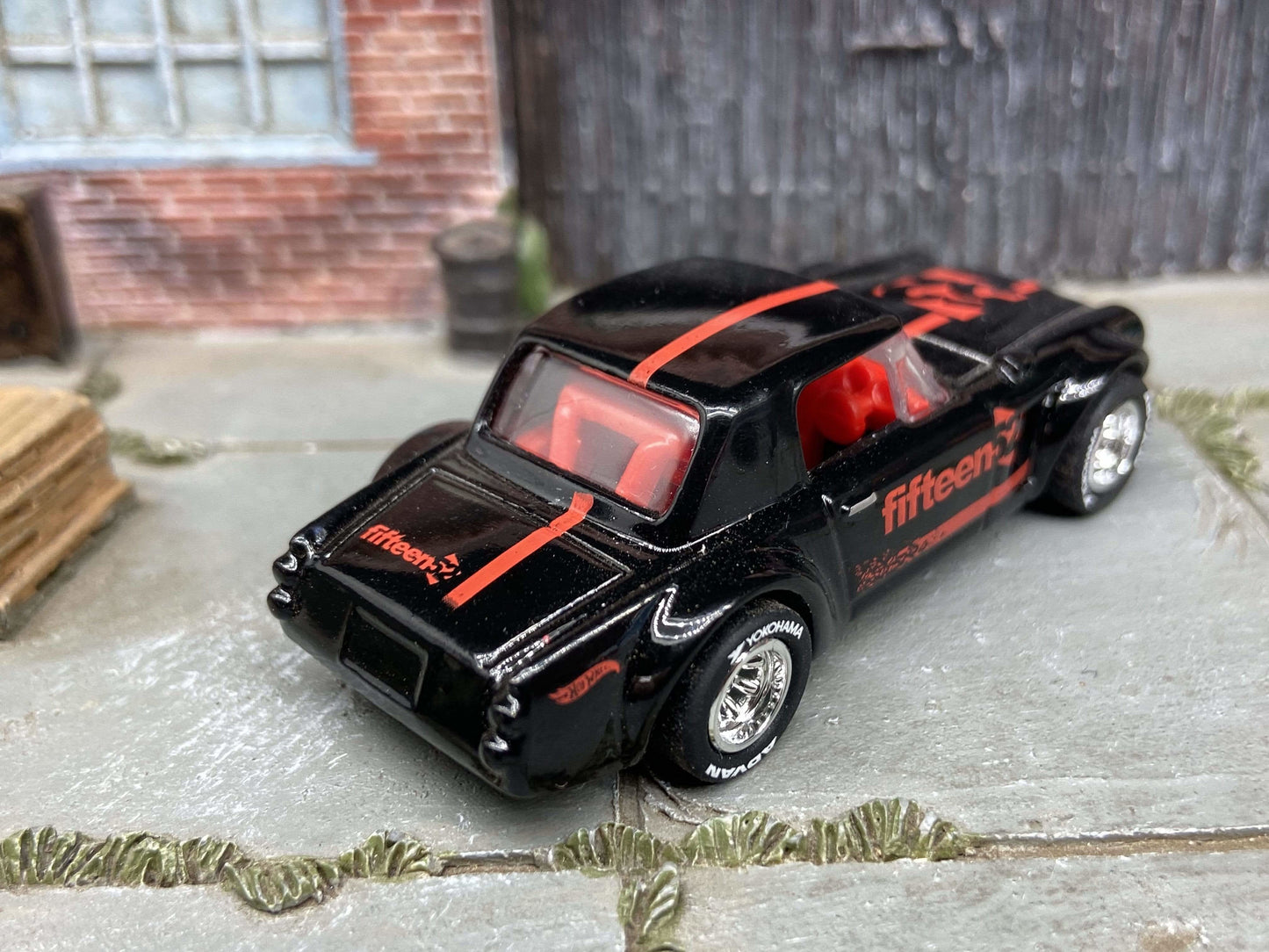 Custom Hot Wheels Fairlady 2000 In Black and Red With Chrome Race Wheels With Yokohama Rubber Tires