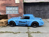 Custom Hot Wheels Fairlady 2000 In Blue and Black With Black 4 Spoke Wheels With Rubber Tires