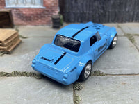 Fairlady 2000 custom, blue and black, chrome wheels, view 4