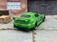 Honda S2000 custom Hot Wheels, green with black and green wheels, view 2