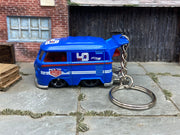 VW Kool Kombi Urban Outlaw Blue custom Hot Wheels keychain