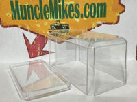 Clear display case shown with a 1:64 diecast car