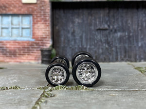 Custom Hot Wheels Matchbox Rubber Tires And Wheels Chrome BBS Racing 10mm 12mm