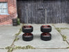 Custom Hot Wheels - Matchbox Rubber Tires & Wheels: 4 Spoke Black and Red Wheels and Rubber Tires 10mm - 10mm