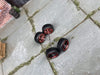 Custom Hot Wheels - Matchbox Rubber Tires & Wheels: 4 Spoke Black and Red Wheels and Rubber Tires 10mm - 10mm