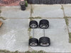 Custom Hot Wheels - Matchbox Rubber Tires & Wheels: Rubber Tires And Chrome 5 Spoke Deep Dish Wheels 10mm - 12mm