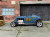 Custom Hot Wheels - Max Steel - Blue Gray - Chrome American Racing Wheels - Rubber Tires