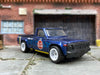 Custom Hot Wheels - Mazda REPU Mini Truck - Dark Blue - White 5 Star Wheels - Rubber Tires