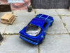 Custom Hot Wheels - Mazda RX-7 - Blue Greddy - Gray and Chrome 4 Spoke Wheels - Rubber Tires