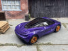 Custom Hot Wheels McLaren 720S Race Car In Purple With Copper 5 Spoke Race Wheels With Rubber Tires