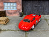 Custom Hot Wheels - Mercedes-Benz 300SL - Red and Black 2 - White Race Wheels - Rubber Tires