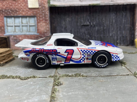 Custom Hot Wheels - Pontiac Firebird - Red White and Blue - Black and Chrome Smoothie Race Wheels - Goodyear Rubber Tires