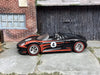 Custom Hot Wheels Porsche 918 Spyder Race Car In Black and Red With Chrome 5 Spoke Wheels With Redline Rubber Tires