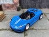 Custom Hot Wheels Porsche 918 Spyder Race Car In Blue With 5 Spoke Wheels With Rubber Tires