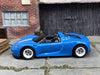 Custom Hot Wheels Porsche 918 Spyder Race Car In Blue With 5 Spoke Wheels With Rubber Tires