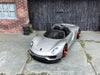 Custom Hot Wheels Porsche 918 Spyder Race Car In Silver With Red and Black 4 Spoke Wheels With Rubber Tires