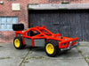Custom Hot Wheels - Roll Cage Dune Buggy San Rail - Red - Yellow Bead Lock Wheels - Off Road Rubber Tires
