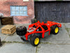Custom Hot Wheels - Roll Cage Dune Buggy San Rail - Red - Yellow Bead Lock Wheels - Off Road Rubber Tires