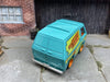 Custom Hot Wheels Scooby-Doo Mystery Machine With Orange and Yellow Racing Wheels With Rubber Tires