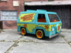 Custom Hot Wheels Scooby-Doo Mystery Machine With Orange and Yellow Racing Wheels With Rubber Tires