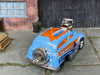 Custom Hot Wheels - Tuned Surf 'N Turf Surf Wagon - Blue - Chrome American Racing Wheels - Rubber Tires