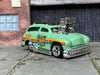 Custom Hot Wheels - Tuned Surf 'N Turf Surf Wagon - Green - Chrome American Racing Wheels - Rubber Tires