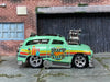 Custom Hot Wheels - Tuned Surf 'N Turf Surf Wagon - Green - Chrome American Racing Wheels - Rubber Tires
