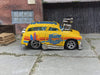 Custom Hot Wheels Tuned Surf 'N Turf Surf Wagon In Yellow With Chrome American Racing Wheels With Rubber Tires