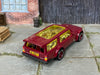 Custom Hot Wheels - Volvo 240 Drift Wagon - Burgundy - Burgundy and Chrome Steel Wheels - Rubber Tires