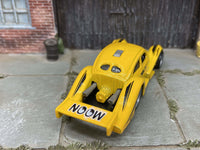 Mooneyes VW Kafer Racer custom Hot Wheels with gray wheels, view 2