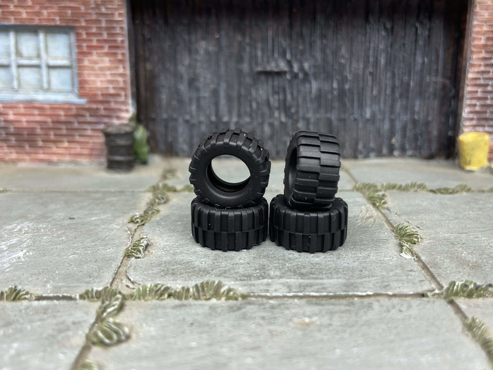Custom Hot Wheels Wheels and Matchbox Rubber Tires - 4X4 Off Road Tires For 10mm Wheels