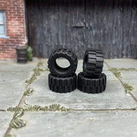 Custom Hot Wheels Wheels and Matchbox Rubber Tires - 4X4 Off Road Tires For 10mm Wheels