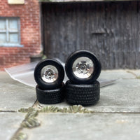 Custom Hot Wheels Wheels and Matchbox Rubber Tires and Chrome Hot Rod Mag Wheels 12mm 12mm