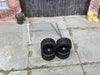 Custom Hot Wheels Wheels and Matchbox Rubber Tires - Black Smoothie Wheels With Rubber Off Road 4X4 Tires
