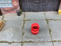 Alternate view of two 13mm red Firestone-lettered drag slick rubber tires