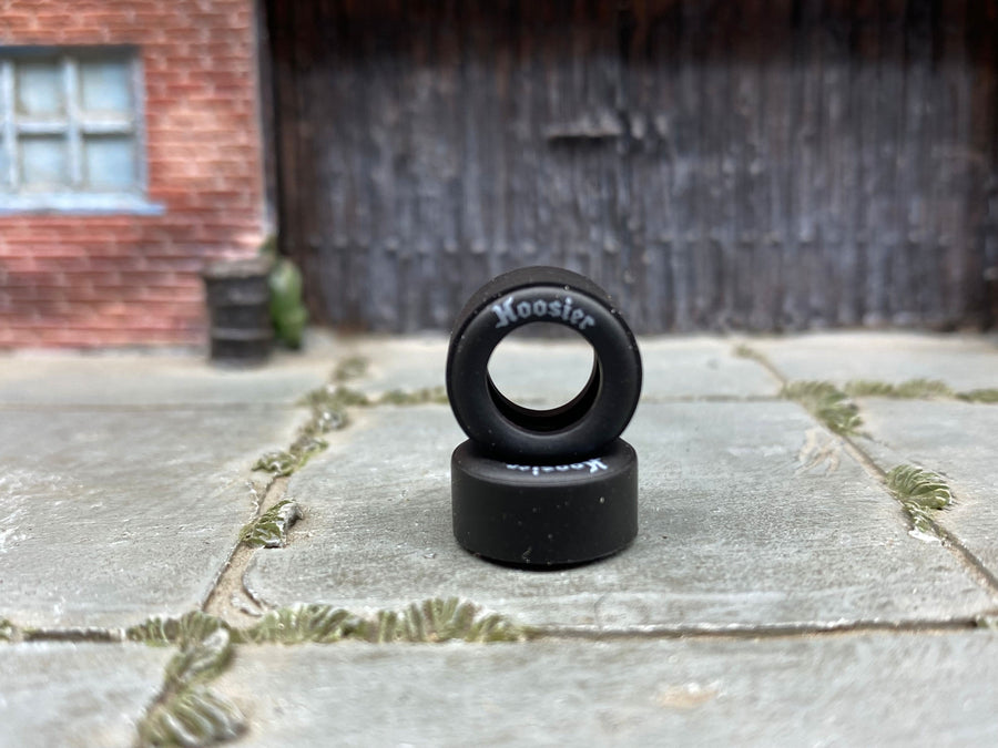 Custom Hot Wheels Wheels and Matchbox Rubber Tires - Race Tires Hoosier Rubber Tire Drag Slicks 12mm