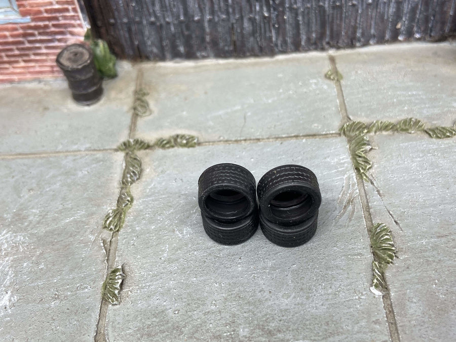 Custom Hot Wheels Wheels and Matchbox Rubber Tires - Treaded 10mm Rubber Tire Set