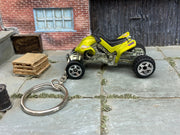 Custom Matchbox Keychain - Key Chain - Zipper Pull - Sand Stinger 4 Wheeler in Gold