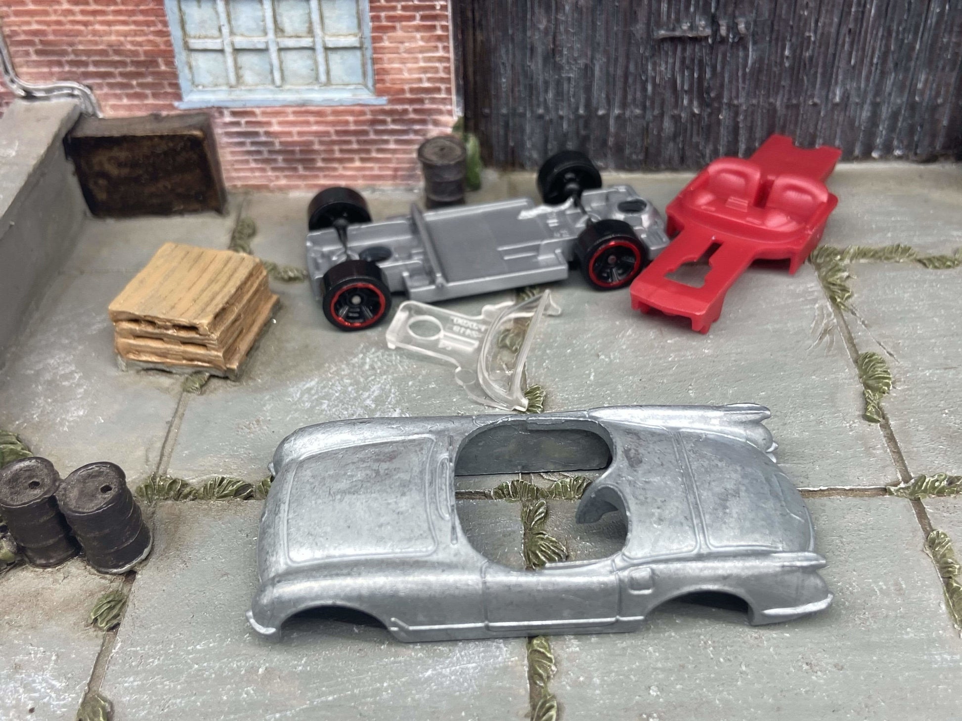 DIY Custom Hot Wheels Car Kit - 1955 Chevy Corvette Convertible - Build Your Own Custom Hot Wheels!