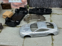 Bare-metal 2018 Ford Mustang GT DIY Hot Wheels kit — view 2